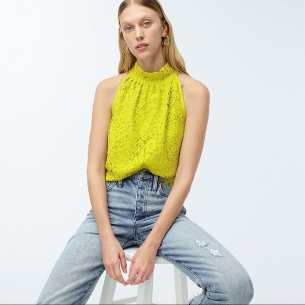 NWT J.Crew Lace Halter Top